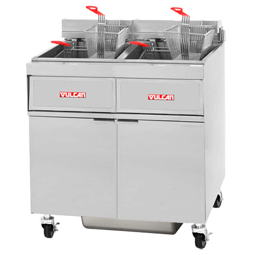 Vulcan Electric Freestanding Fryer, 100 lb. Oil Cap. w/ Solid State Knob Control