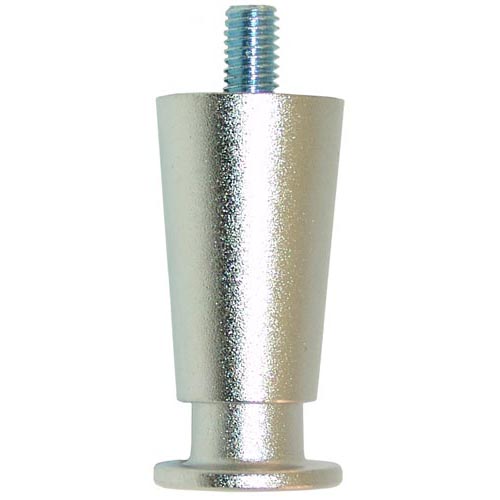 2 1/2" Nickel Adjustable Flange Leg - 1 1/4" Diameter