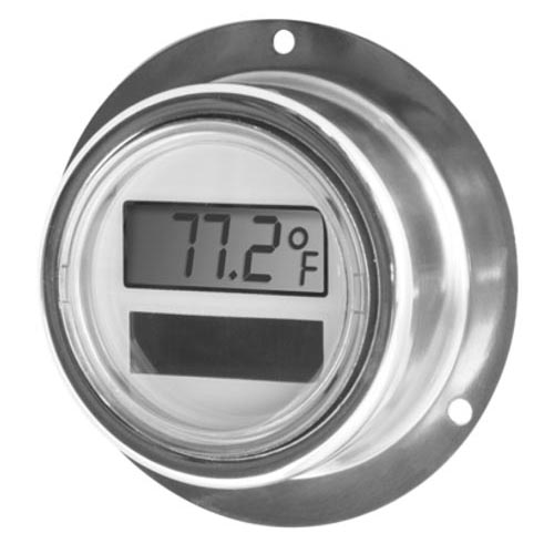 2" Solar Powered Digital Thermometer with 120" Capillary