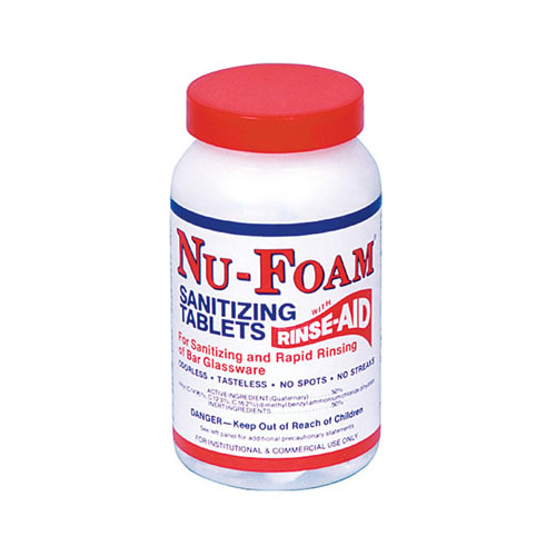 Nu-Foam Sanitizing Tablets, Jar of 100
