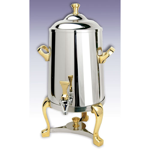 Eastern 3001FS-SS Tabletop Stainless Steel w/ Brass Accents Freedom Insulated Coffee Urn