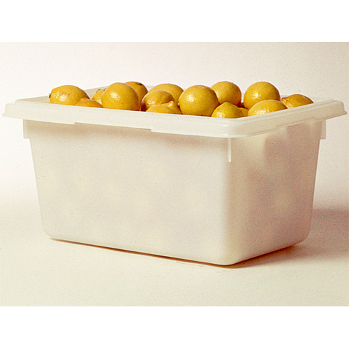 Rubbermaid FG352800WHT White Polyethylene Food Storage Box - 26 x