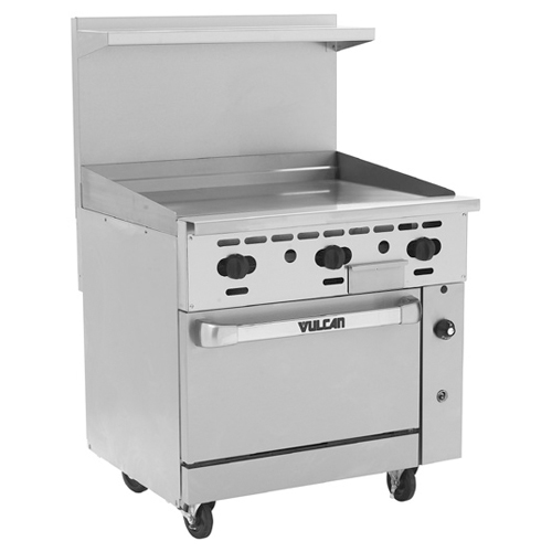 Vulcan 36C-36GN Endurance Natural Gas Range 36", 36" Manual Griddle