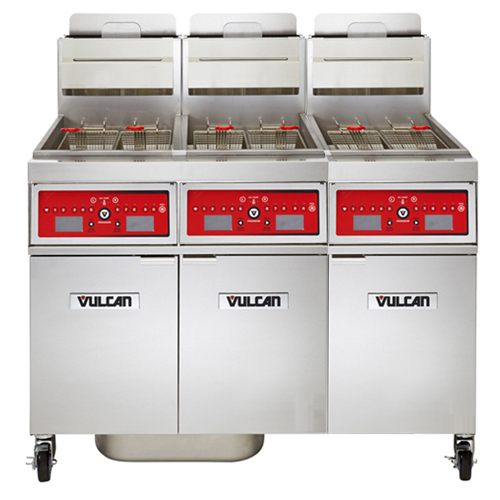 Vulcan Freestanding Natural Gas Fryer -195 lb. Oil Cap. w/ Programmable Computer Control
