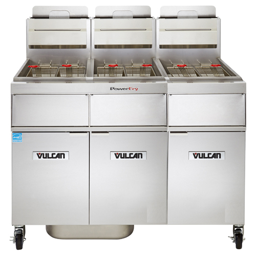 Vulcan PowerFry LP Gas Fryer - 195 lb. Oil Cap. w/ Solid State Analog Knob Control