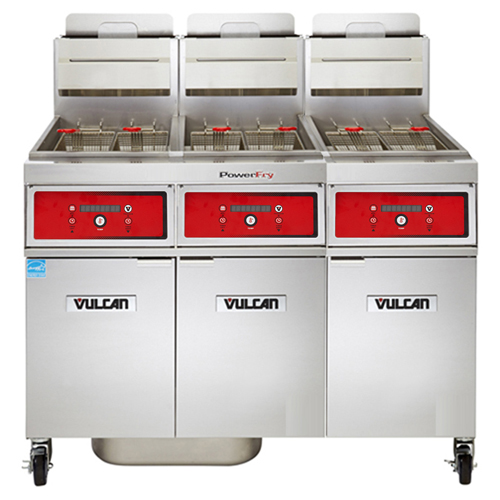 Vulcan PowerFry LP Gas Fryer - 255 lb. Oil Cap. w/ Solid State Digital Control 