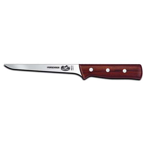 Forschner Victorinox Boning Knife, 6" Stiff Blade, Rosewood Handle (40013)
