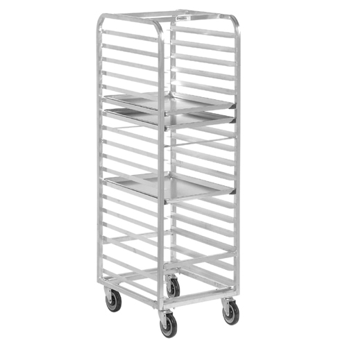 Channel Bun Pan Rack, Aluminum, Front Loading, 70-1/4" High