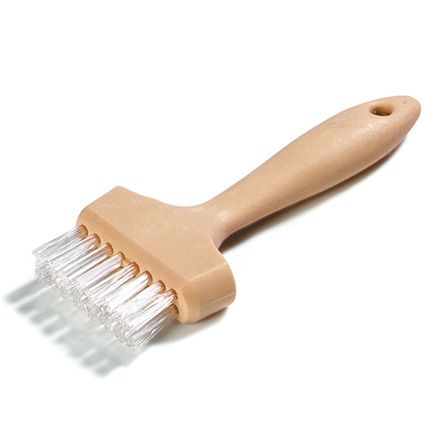 Carlisle Waffle Maker Cleaning Brush: 3" Wide Brush w/Teflon Bristles, 7" Long