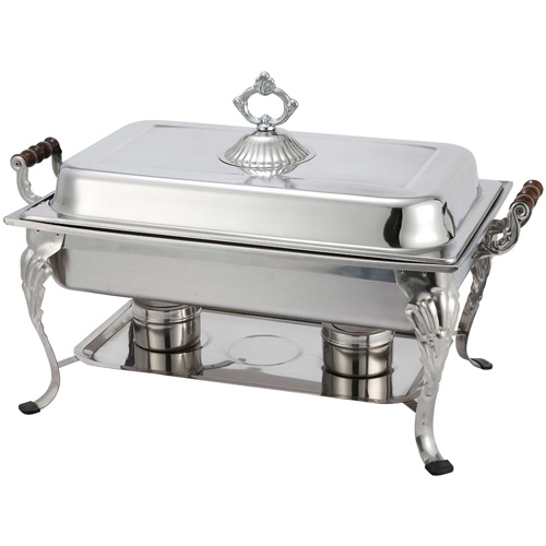 408-1 Full Rectangular Crown Chafer 8-Quart, Used Acceptable Condition