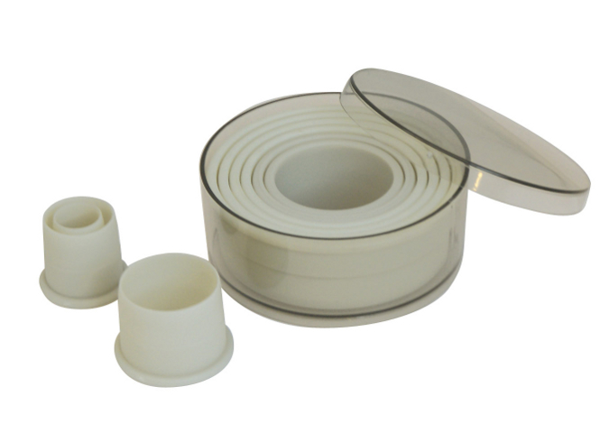 Heat-Resistant Cutters, Round, 9-Piece Set