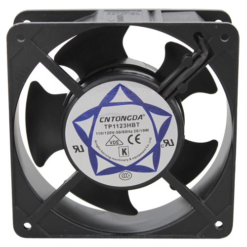 4 11/16" x 4 11/16" Axial Fan - 3100 RPM, 120V, 15W