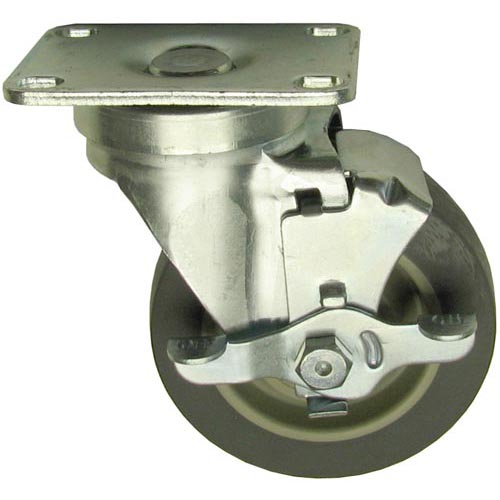 4" Swivel Plate Caster with Brake - 275 lb. Capacity