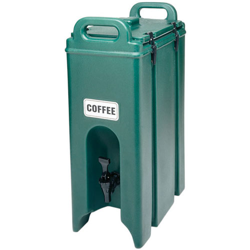 Cambro 500LCD Camtainer, Insulated Beverage Server, 4-3/4 Gal. - Color: Dark Brown