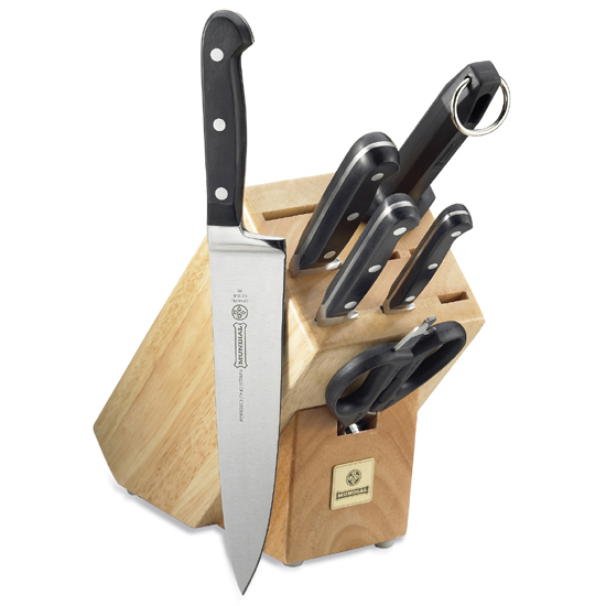 Forged Knives, Knife Block Set, 7 Piece