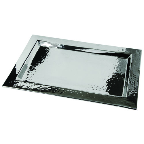 Eastern Tabletop Decorative Hammered Rectangular Display Tray - 18" x 12"
