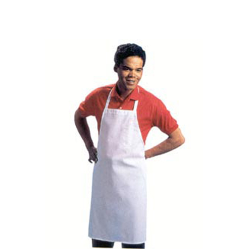 White Economy Bib Apron 32-1/2" x 35"