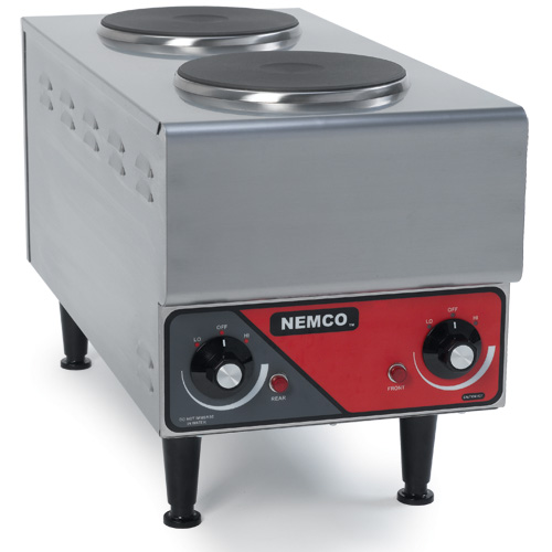 Nemco 6311-1-240 Raised Vertical Double-Burner Hot Plate, 240V