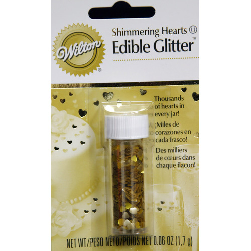 Wilton Edible Glitter: Shimmering Hearts - 703-203