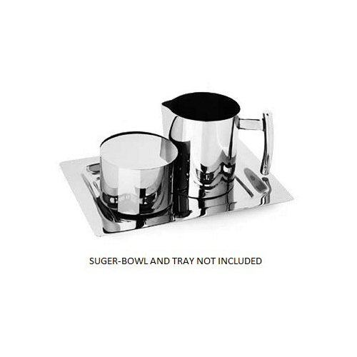 Eastern Tabletop 7382 10 Oz. Stainless Steel "Arc" Creamer