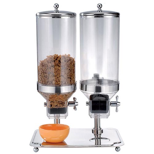 Eastern Tabletop 7822 Park Ave Stainless Steel Double Cereal Dispenser