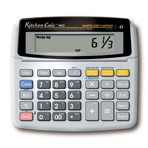 Calculated Industries Kitchen Calculator Desktop with Digital Timer