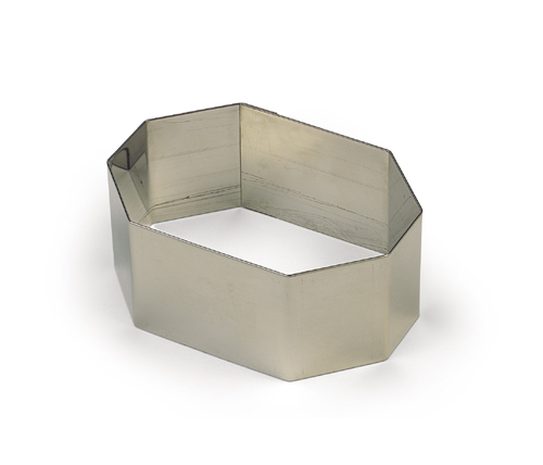 Gobel Octagon Dessert Ring Marquis stainless Steel, 2 7/8