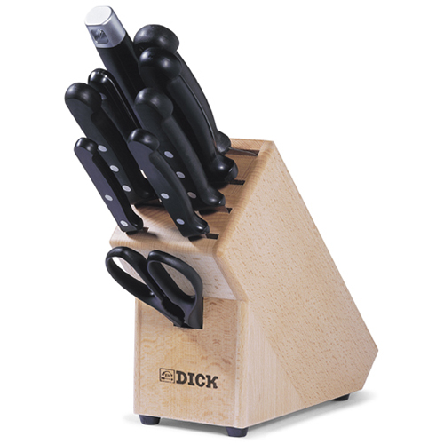 F. Dick Knife Block Set - 9 Piece Stamped Steel