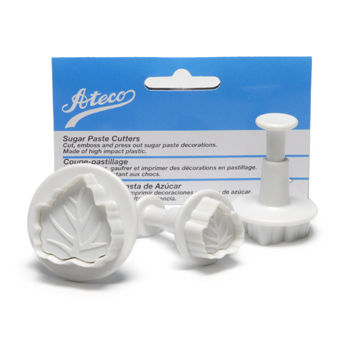 Ateco Plunger Cutters, Set of 3, Carelian Leaf - 1953