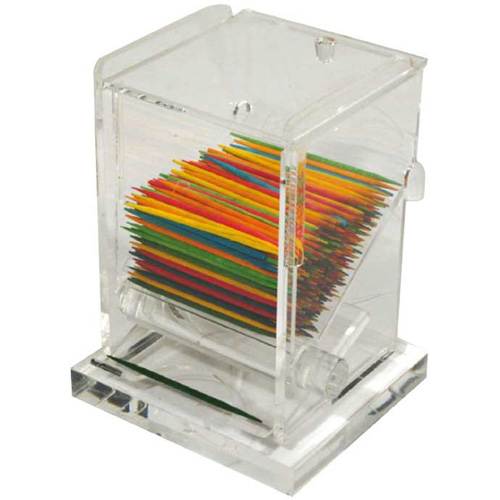 Winco ACTD-3 Acrylic Toothpick Dispenser, 3" x 2-1/2" x 4"