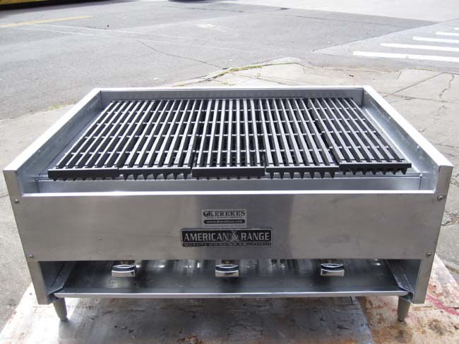 American Range Heavy Duty Char Rock Broiler Gas Model # AECB 34 - Used 