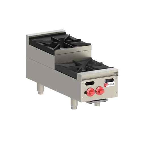 Wolf AHP212U Countertop Natural Gas Achiever Hotplate 12", Step-Up Burner