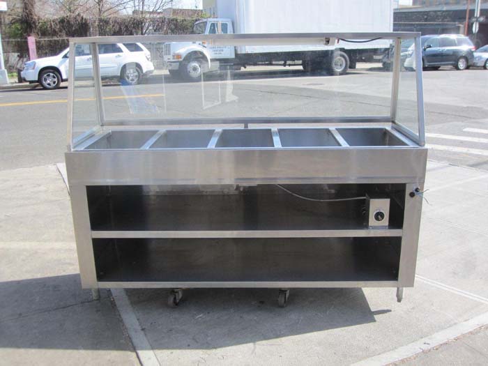 Custom Heated Salad Bar With Sneeze Guard Used