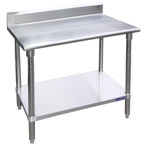 Stainless Steel Work Table with 5" Back Splash 24" (D) x 108" (W)