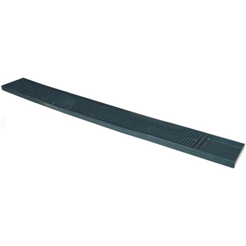 Winco BM-327K Rubber Bar Mat, 27'' x 3-1/4'', Black