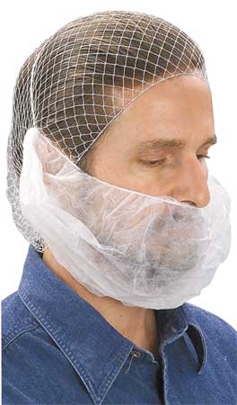 Beard Net, White, 100 Pieces