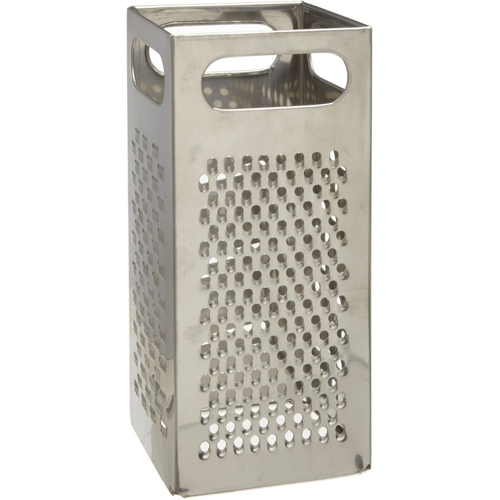 Grater Box Style 4" Square - Stainless Steel - 9" H.
