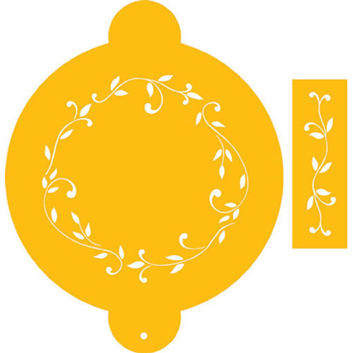 Designer Stencils Decorating Stencil, Leaf Pattern: These designs, measuring round and 1