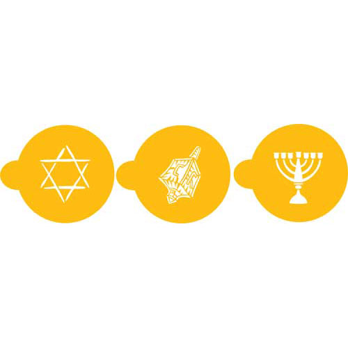 Designer Stencils Decorating Stencil Jewish Symbols Chanukah Top
