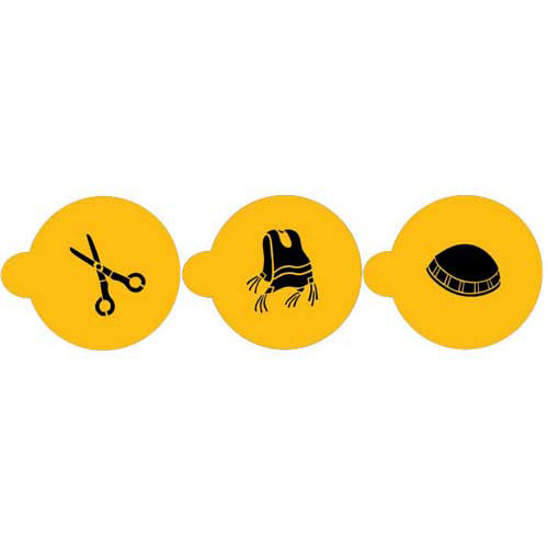 Designer Stencils Decorating Stencil Three Upsherin Symbols