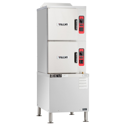 Vulcan Gas 6 Pan Capacity Convection Steamer On Cabinet Base, Basic Control