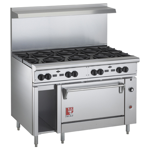 Wolf C48C-8BN Challenger Natural Gas Range 48", 8 Burners