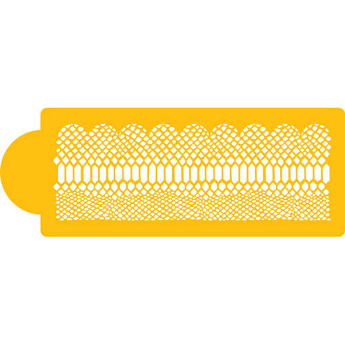 Designer Stencils Decorating Stencil, Scalloped Python