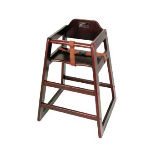 Winco Assembled Mahogany High Chair