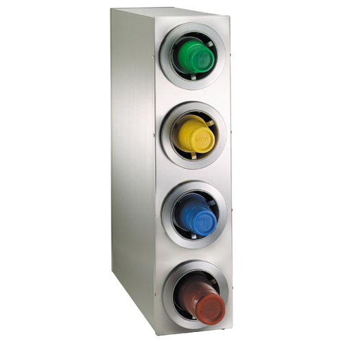 Dispense-Rite CTC-R-4SS Countertop 4-Cup S/S Dispensing Cabinet 