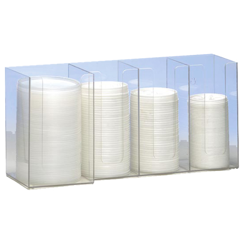 Dispense-Rite CTHL-4 Horiziontal Lid Organizer - 4-Section