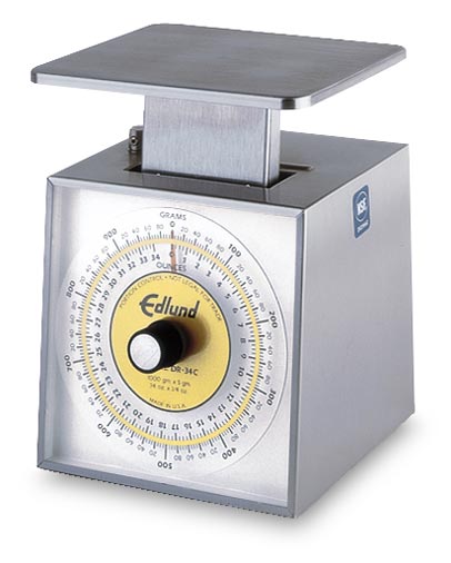 Edlund "Premier" Stainless Portion Scale: 34 oz. cap. x 1/4 oz. (1000 gr x 5 gr)