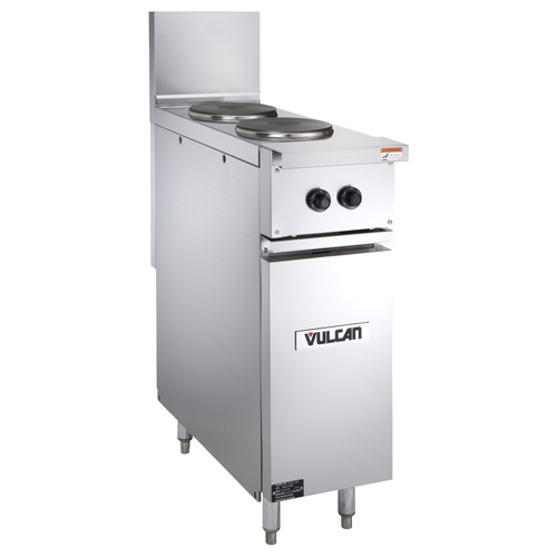 Vulcan EV12-2FP480 Electric Restaurant Range 12", 2 French Plates - 480V