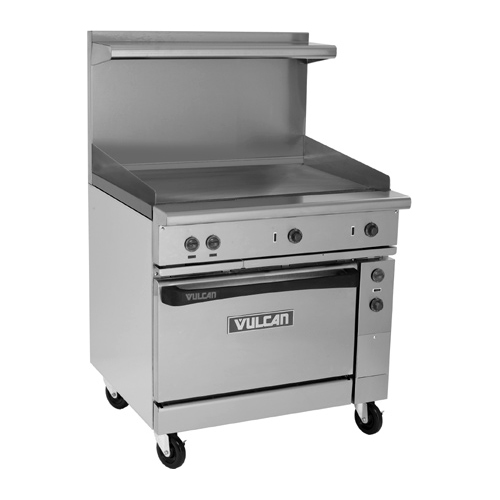 Vulcan EV36S-36G240 36" Electric Restaurant Range With 36" Griddle - 240V