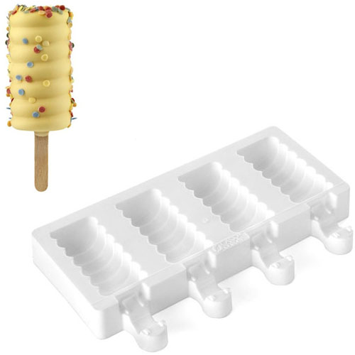 Silikomart Mini Tango Easy Cream Silicone Mold, 4 Cavities